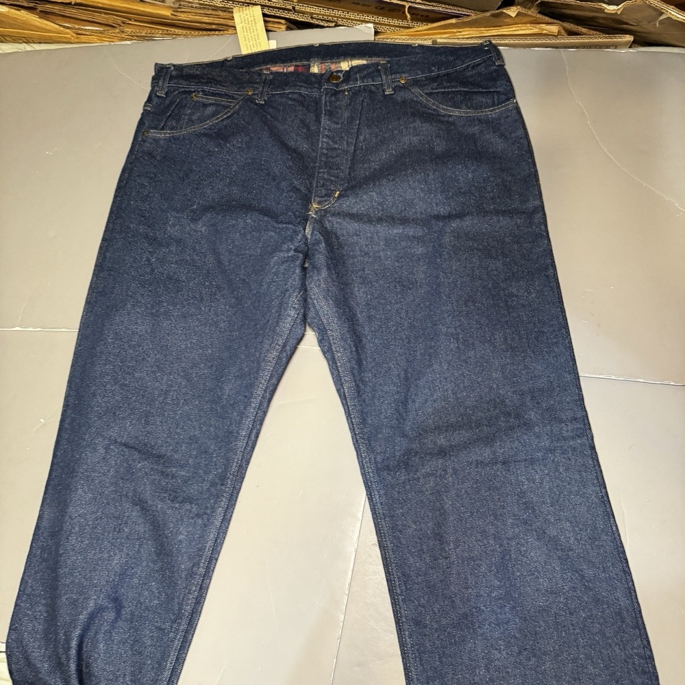 Carhartt Casual Jeans WF128 Flannel Lined Mens 40 32 Vintage USA Union Made New - Picture 2 of 16